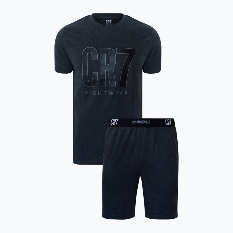 Vyriška pižama CR7 Pyjama Short dark grey melange