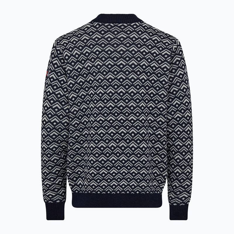 Vyriškas megztinis Dovre Knitted Pullover navy 2