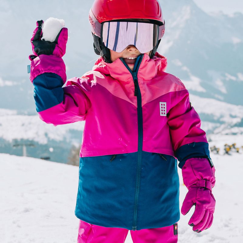 Vaikiška slidinėjimo striukė LEGO Lwjested 708 fuchsia 7
