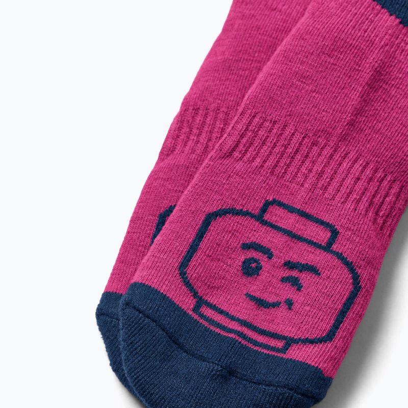 Vaikiškos slidinėjimo kojinės LEGO Lwazun 700 fuchsia 3