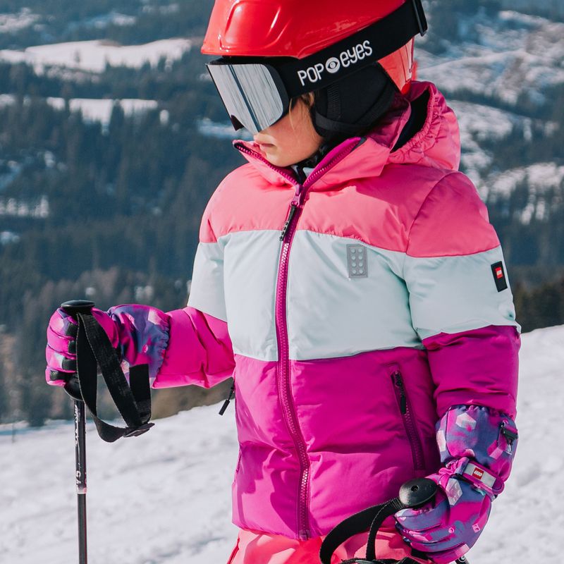 Vaikiška slidinėjimo striukė Lego Lwjaz 805 pink 6