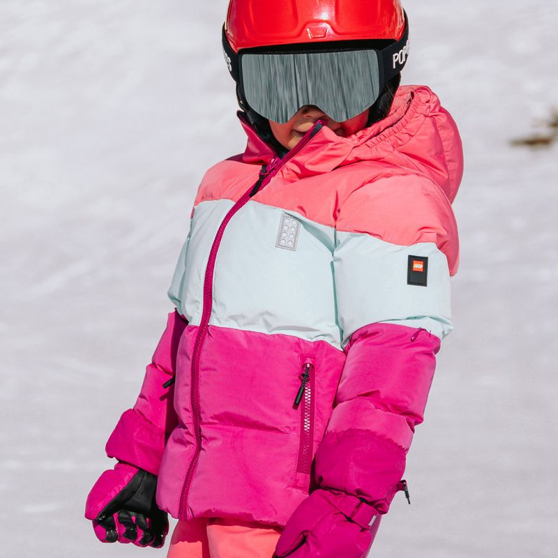 Vaikiška slidinėjimo striukė Lego Lwjaz 805 pink 7