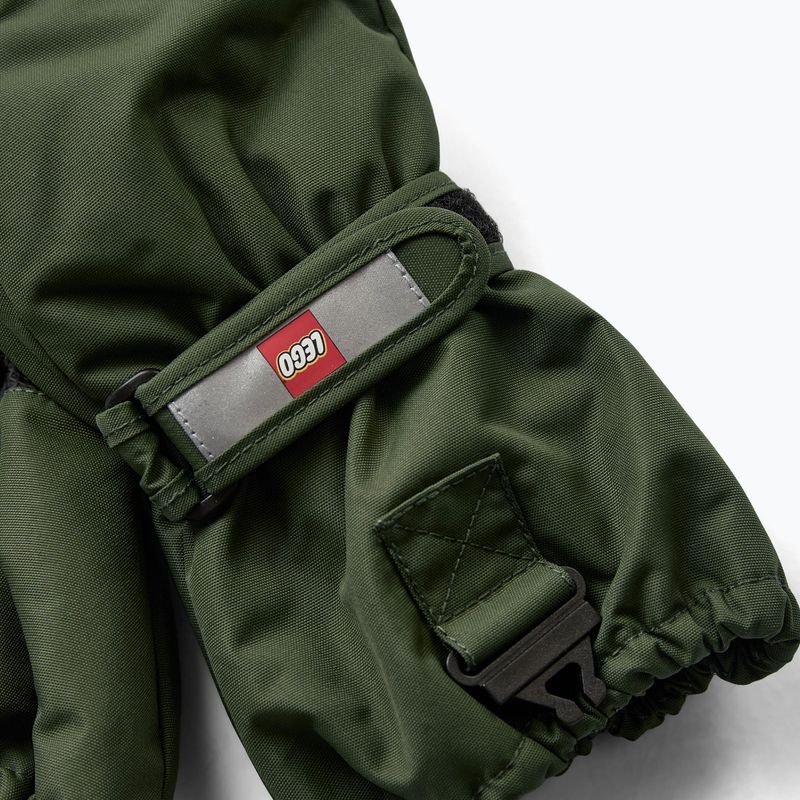 Vaikiškos slidinėjimo pirštinės LEGO Lwatlin 700 dark green 4