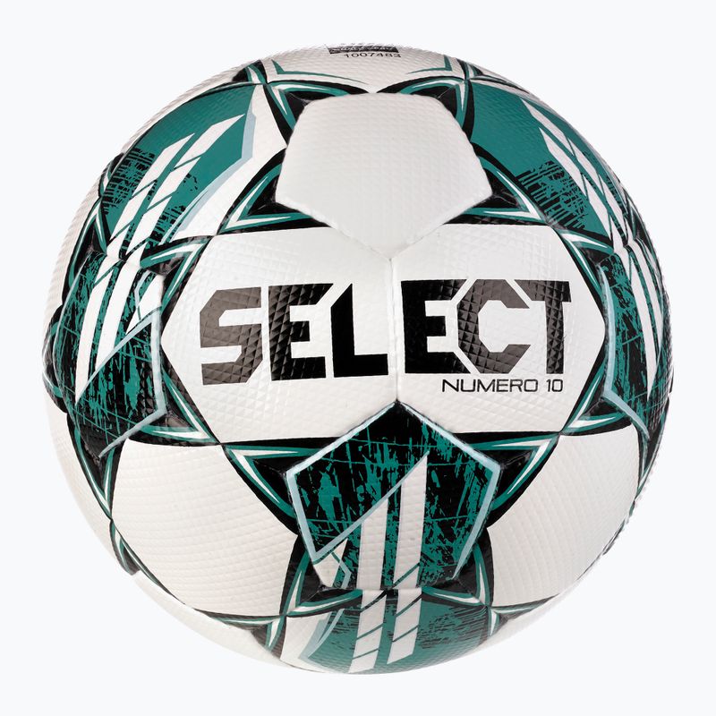 Futbolo kamuolys SELECT Numero 10 v23 white/green dydis 5 2