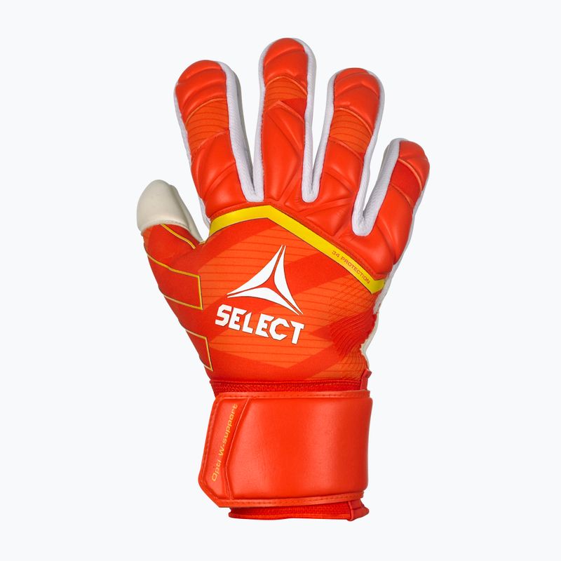 SELECT 34 Protection v24 oranžinės/baltos vaikiškos vartininko pirštinės 2