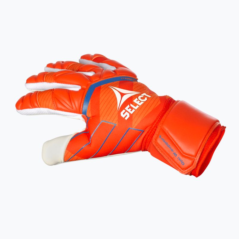 SELECT 77 Super Grip v24 oranžinės/baltos vartininko pirštinės 4