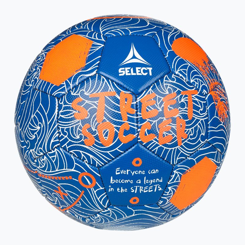 SELECT Street Futbolo kamuolys v24 blue/orange 4,5 dydžio