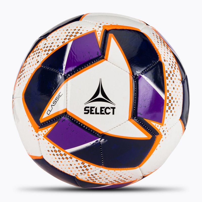 SELECT Classic v24 balta/violetinė 5 dydžio futbolo kamuolys