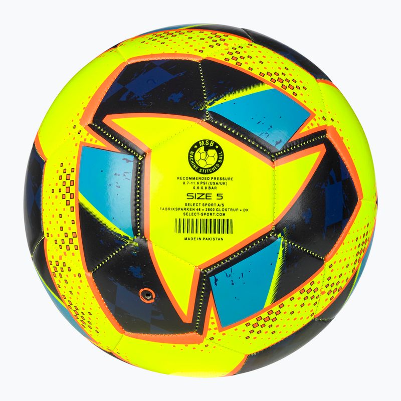 SELECT Classic v24 yellow/blue 4 dydžio futbolo kamuolys 2