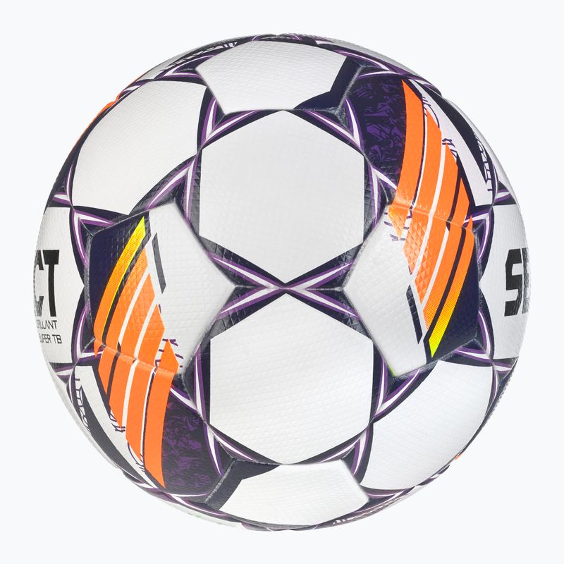 SELECT Brillant Super TB v24 white/purple 5 dydžio futbolo kamuolys 3