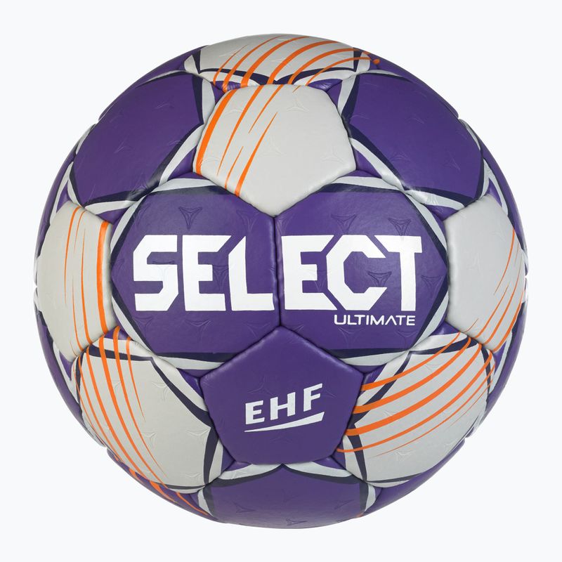 Rankinio kamuolys SELECT Ultimate v24 Official EHF grey/purple dydis 2