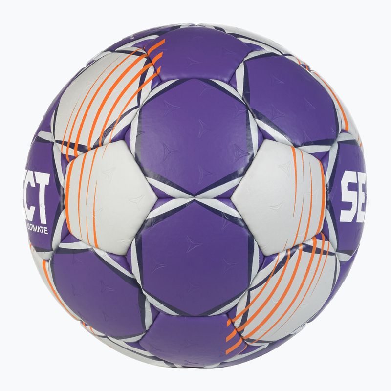 Rankinio kamuolys SELECT Ultimate v24 Official EHF grey/purple dydis 2 4