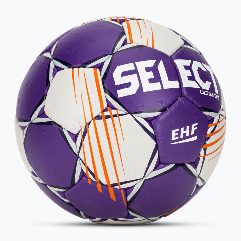 Rankinio kamuolys SELECT Ultimate v24 Official EHF grey/purple dydis 3 2