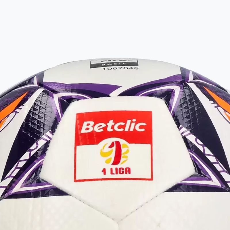 Futbolo kamuolys SELECT Brillant Training DB Betclic 1 Liga v24 white/purple 4