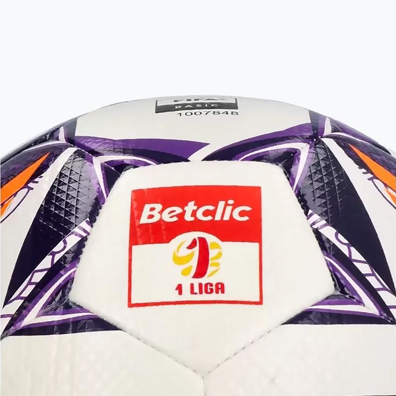 Futbolo kamuolys SELECT Brillant Training DB Betclic 1 Liga v24 white/purple 3