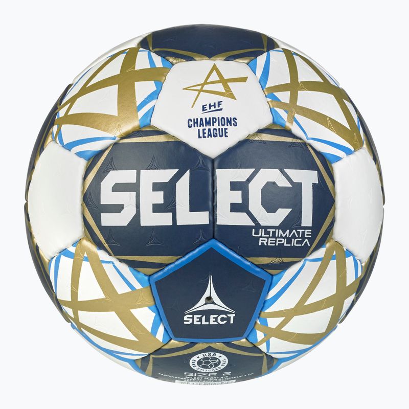 Rankinio kamuolys SELECT Replica EHF Champions League black/white dydis 0