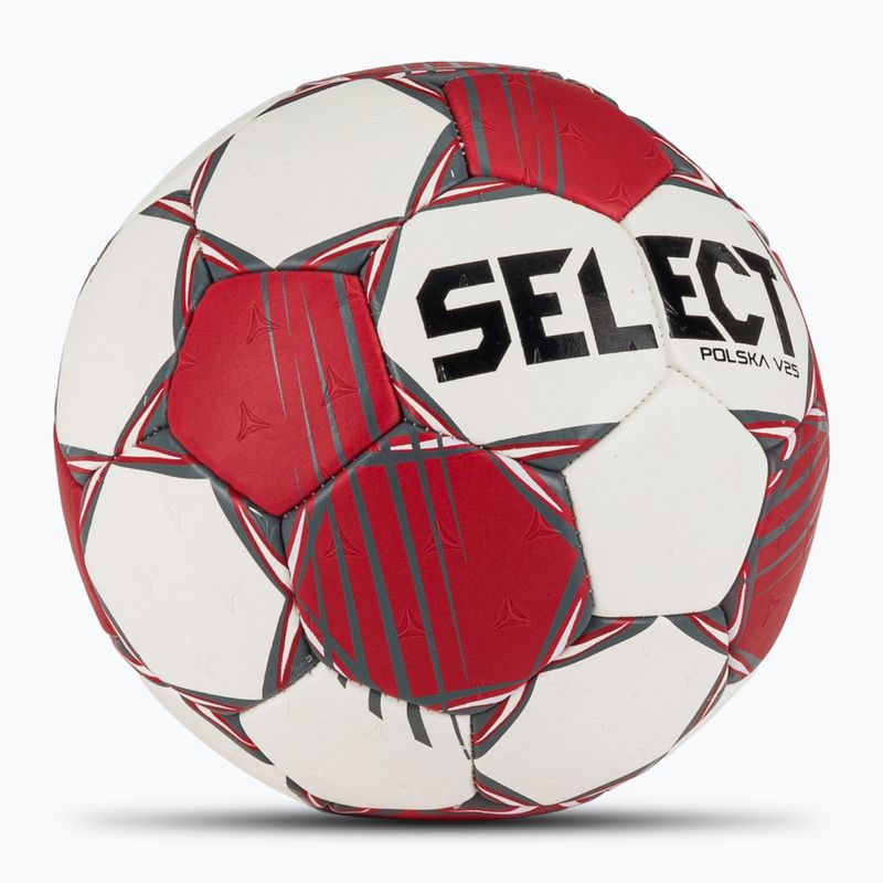 Rankinio kamuolys SELECT Polska v25 red/white 2