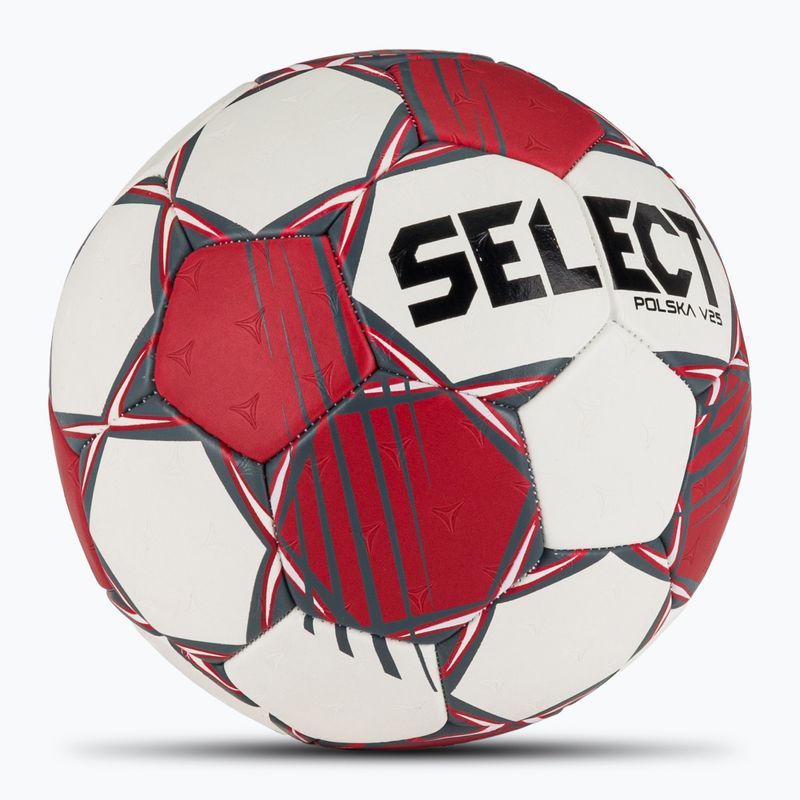 Rankinio kamuolys SELECT Polska v25 red/white 2