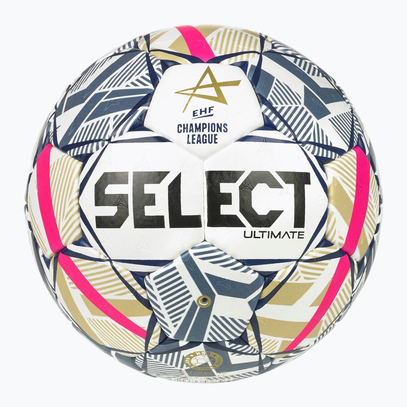 Rankinio kamuolys SELECT Ultimate EHF Champios League LM V26 Replica rozmiar 2 white/red 2