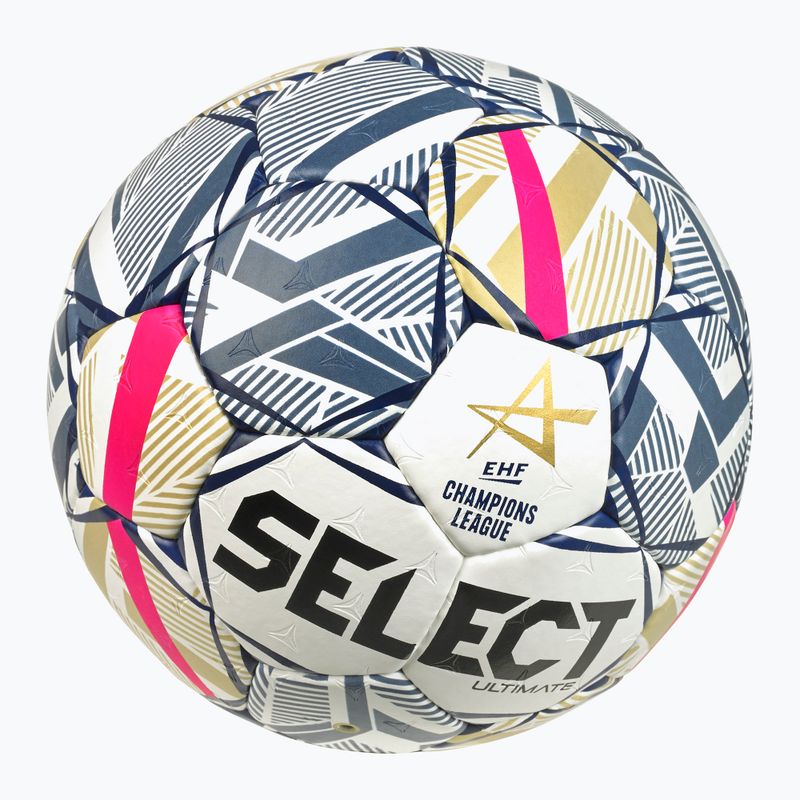 Rankinio kamuolys SELECT Ultimate EHF Champios League LM V26 Replica rozmiar 3 white/red 4
