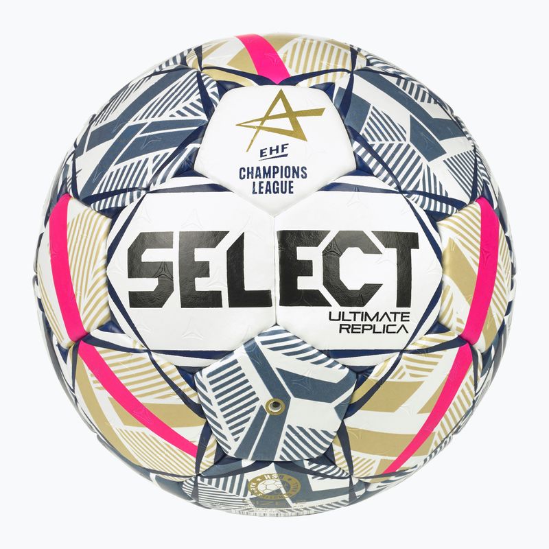 Rankinio kamuolys SELECT Ultimate EHF Champios League LM V26 Replica rozmiar 3 white/red 2