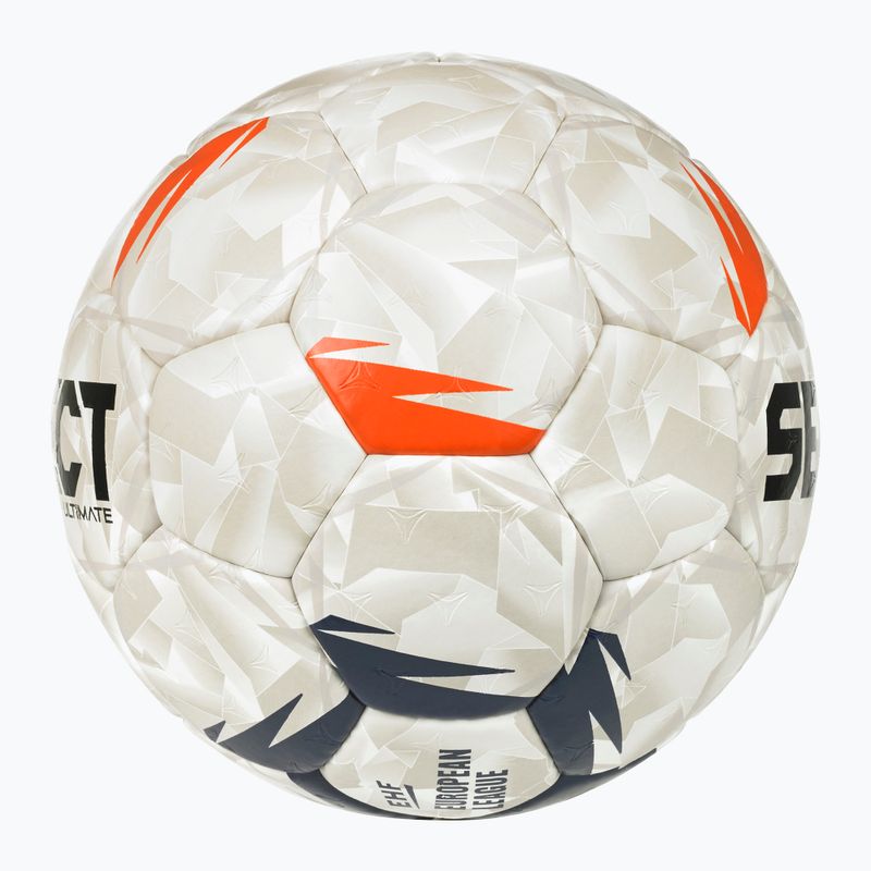 Rankinio kamuolys SELECT Ultimate EHF European League V26 Replica rozmiar 3 white/black/orange 3
