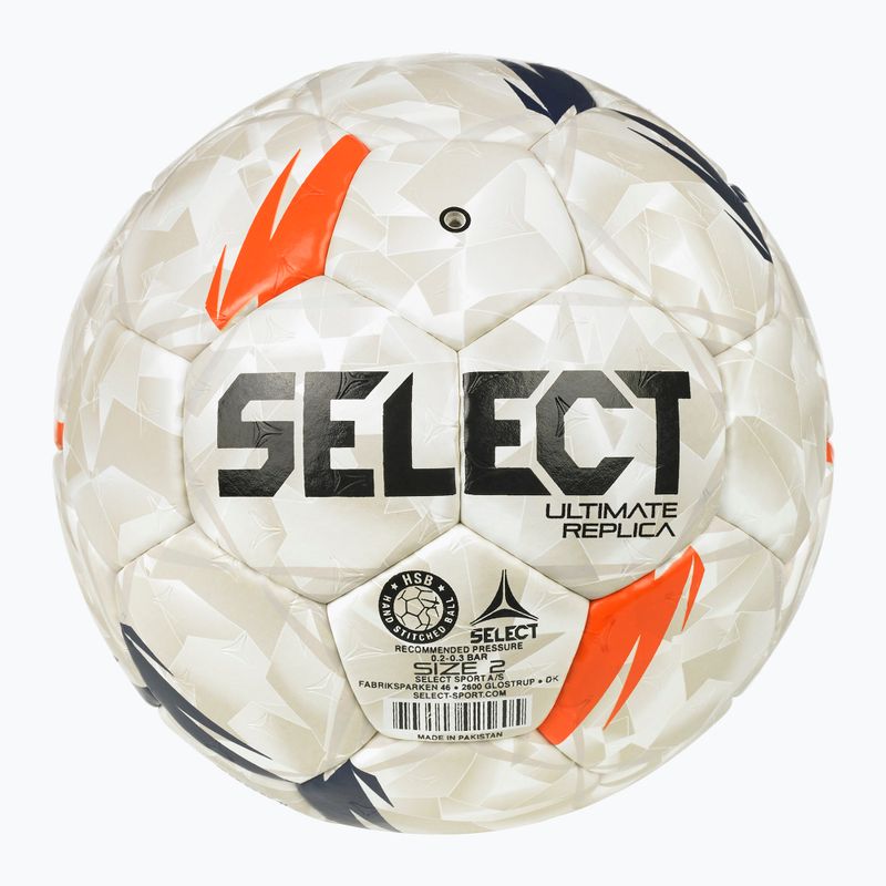 Rankinio kamuolys SELECT Ultimate EHF European League V26 rozmiar 2 white/black/orange 2