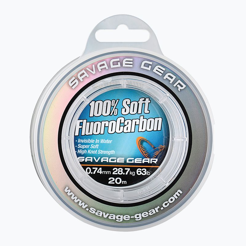 Savage Gear Fluorokarboninė linija Minkšta skaidri 54857