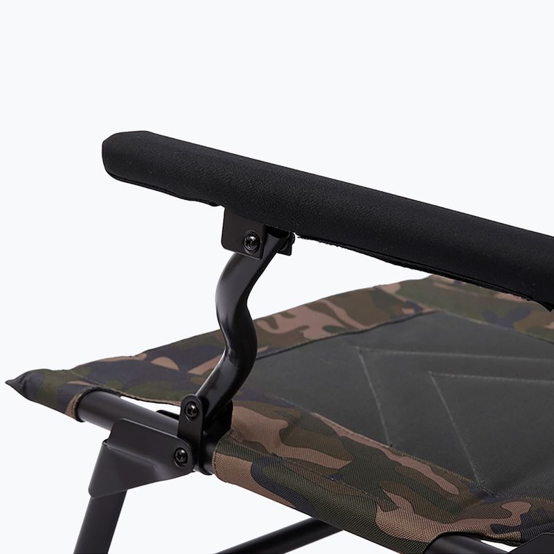 Prologic Avenger Relax Camo kėdė su atramomis ir užvalkalais pilkai žalia PLB027 3