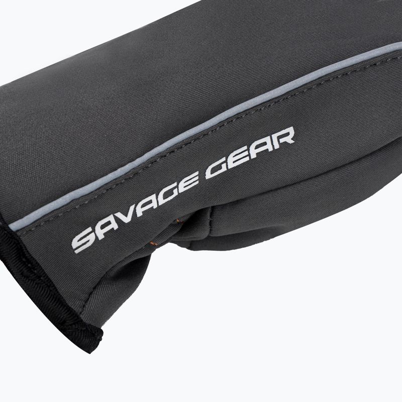 Savage Gear Softshell žvejybinės pirštinės pilkos spalvos 76460 4