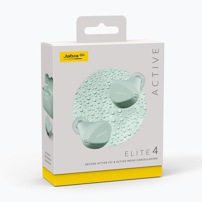 Jabra Elite 4 Active belaidės ausinės, žalios 100-99180002-60 6