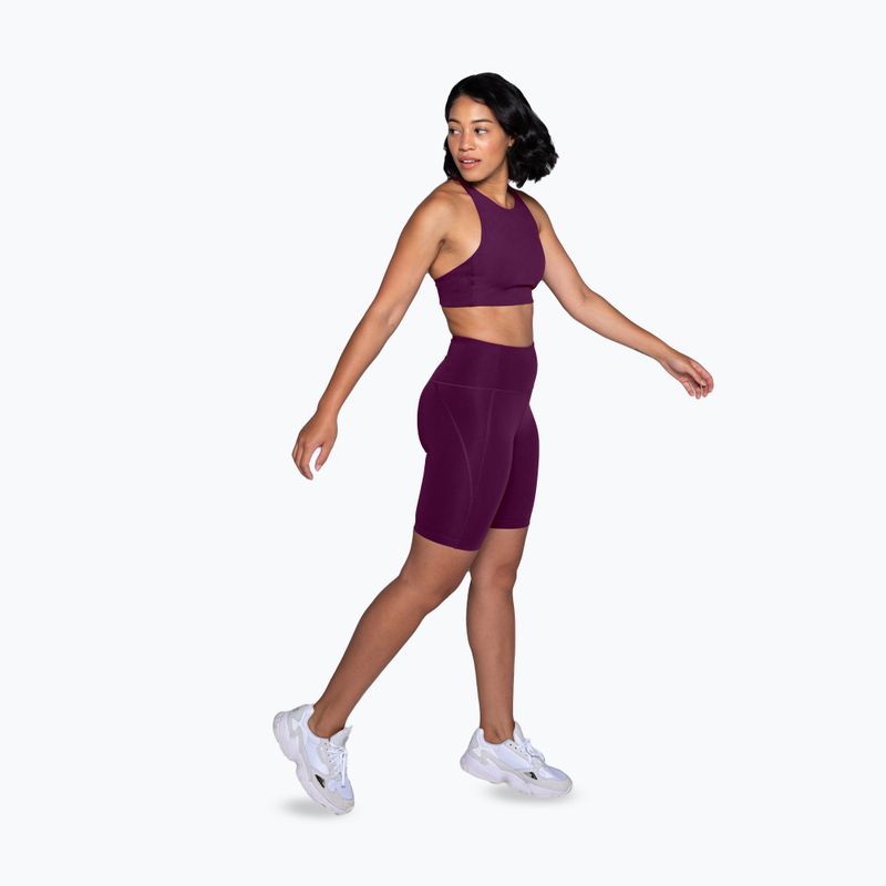 Moteriški treniruočių šortai Girlfriend Collective Compressive plum 2