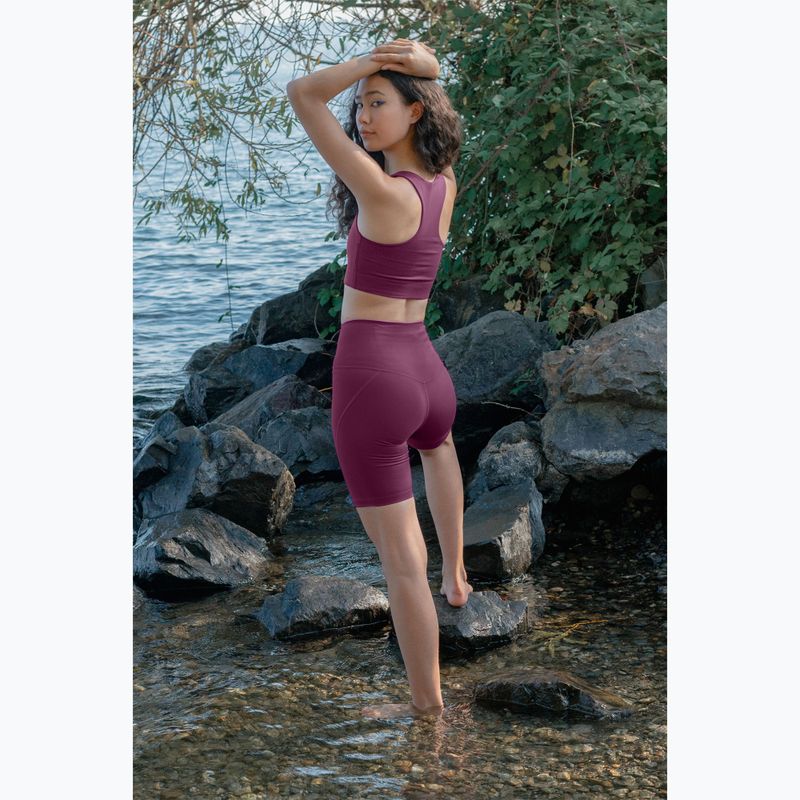 Moteriški treniruočių šortai Girlfriend Collective Compressive plum 9