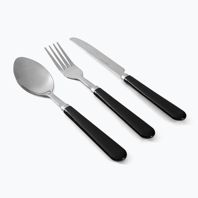 Easy Camp Family Cutlery 4 asmenų sidabrinis žygio stalo įrankių rinkinys 580034