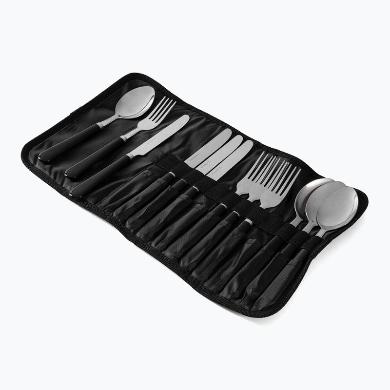 Easy Camp Family Cutlery 4 asmenų sidabrinis žygio stalo įrankių rinkinys 580034 2