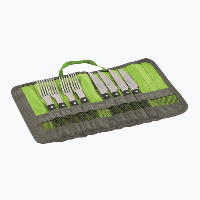 Outwell Bbq Cutlery žygių stalo įrankiai + dėklas juodai sidabrinis 650666 2