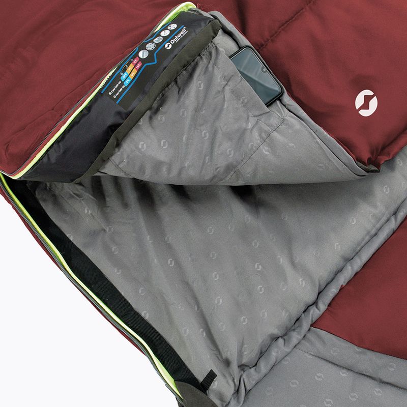 Outwell Contour Lux miegmaišis bordo spalvos 230367 15