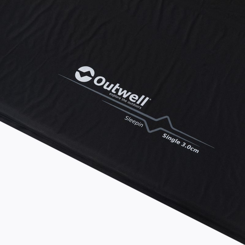 Outwell Sleepin vienvietis 3 cm savaime pripučiamas kilimėlis, juodas 400030 3