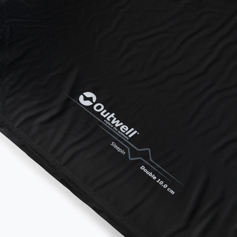 Outwell Sleepin Double 10 cm savaime pripučiamas kilimėlis, juodas 400037 3