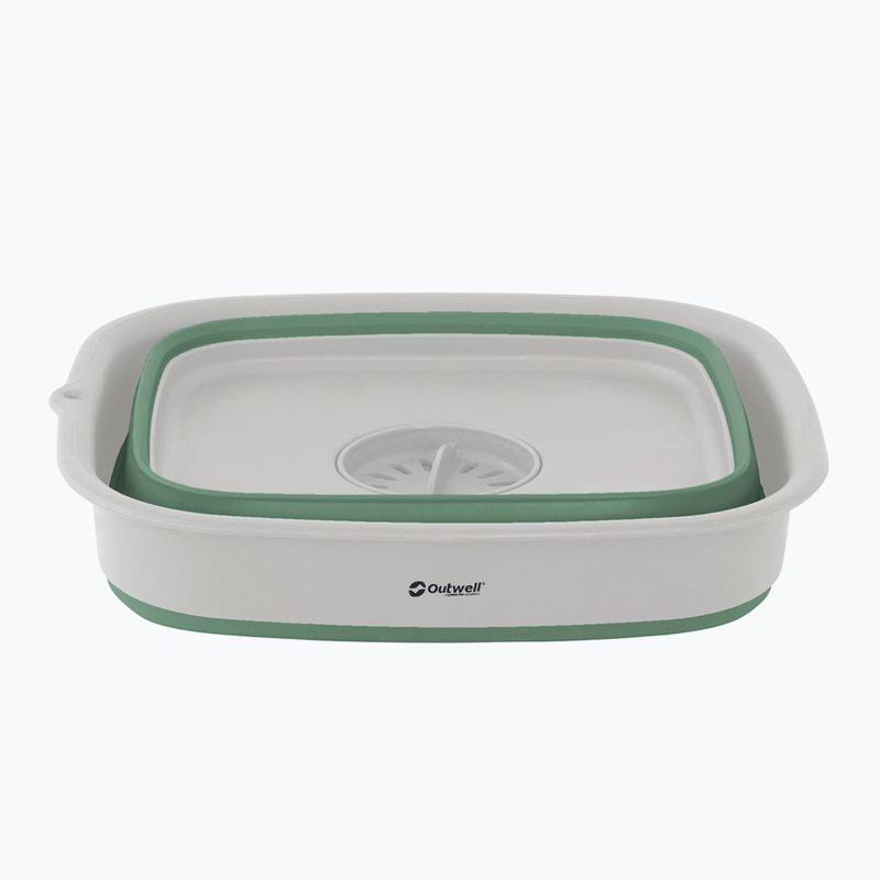 Outwell Collaps Wash Bowl skalbimo dubuo Ištuštinimo sulankstomas dubuo žaliai pilkas 651130 4