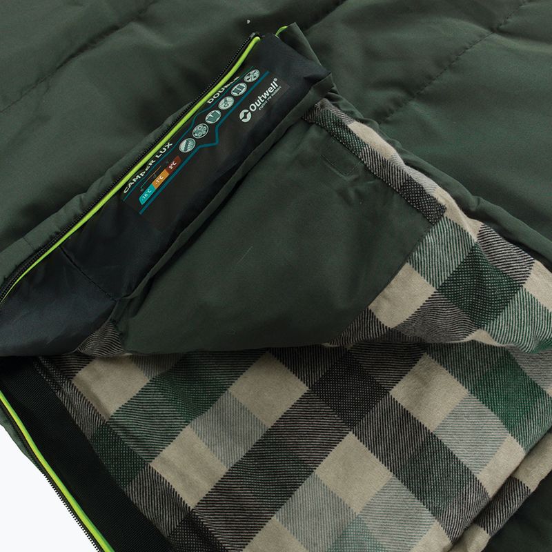 Outwell Camper Lux Dvigubas miegmaišis žalias 230394 9