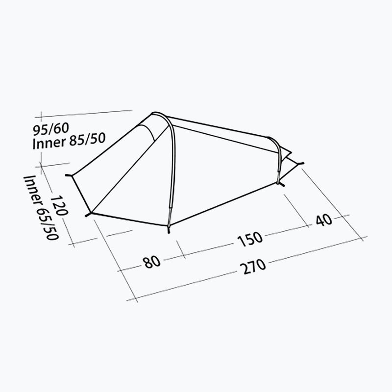 Robens Arrow Head 1 asmens palapinė mėlyna 130342 3