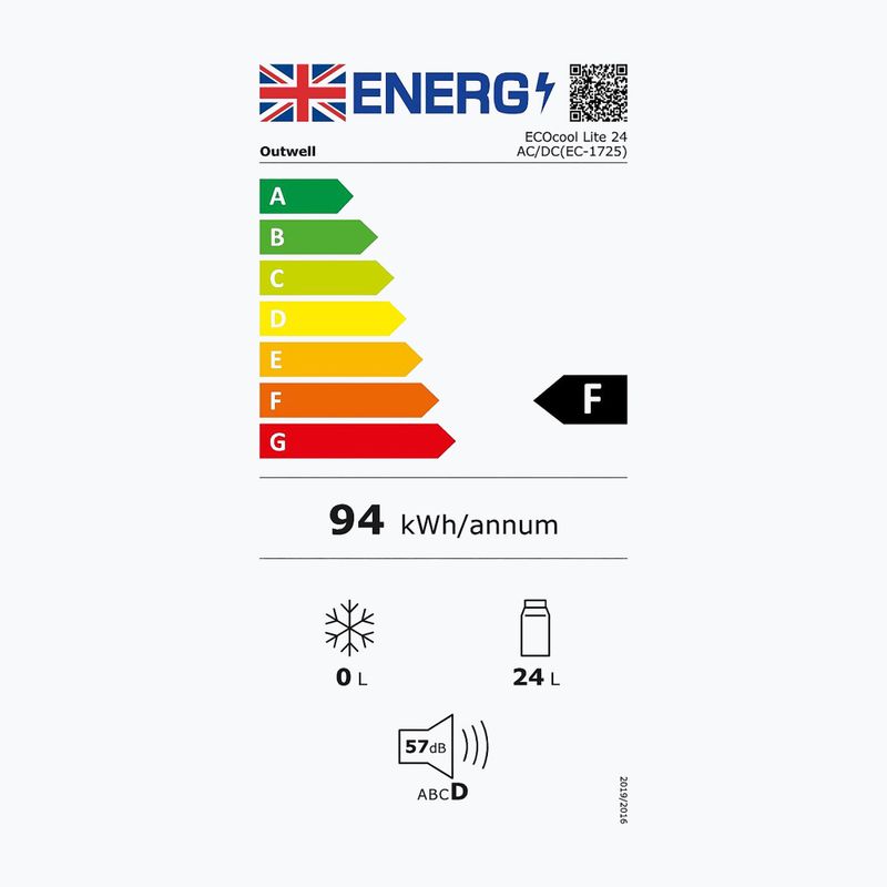Outwell Ecocool Lite 24 litrų talpos kelioninis šaldytuvas, tamsiai mėlynas 590207 2