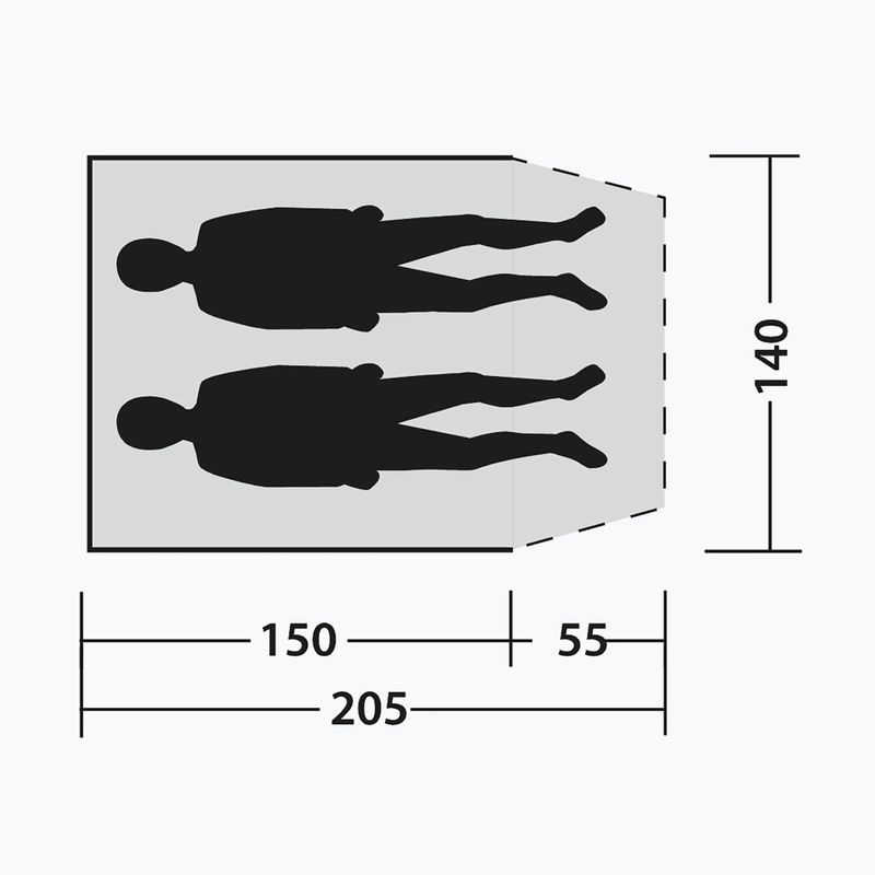 Paplūdimio palapinė Outwell Eastbourne Beach Shelter light grey 7