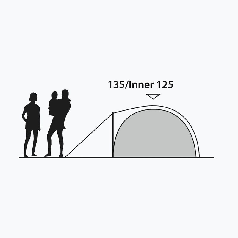 Stovyklavimo palapinė 4 asmenims Outwell Cloud 4 green/gray 9
