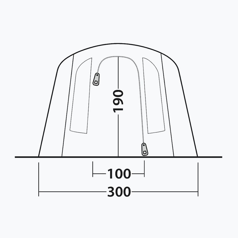 Stovyklavimo palapinė 4-osobowy Outwell Sacramento 4 Air blue 8