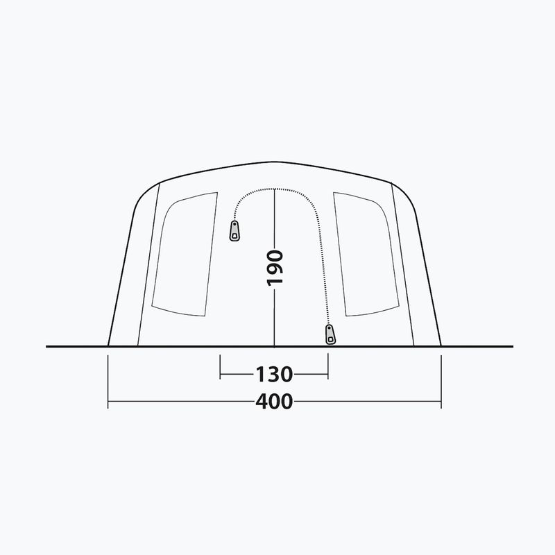 Stovyklavimo palapinė 6 asmenims Outwell Sacramento 6 Air blue 8
