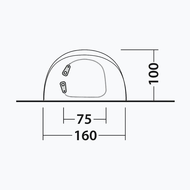Stovyklavimo palapinė 2 asmenims Outwell Nexion 2 Ocean blue/green 10