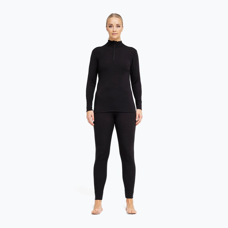 Moteriškas termo džemperis Dovre Wool Zip black 2