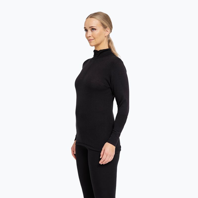 Moteriškas termo džemperis Dovre Wool Zip black 3